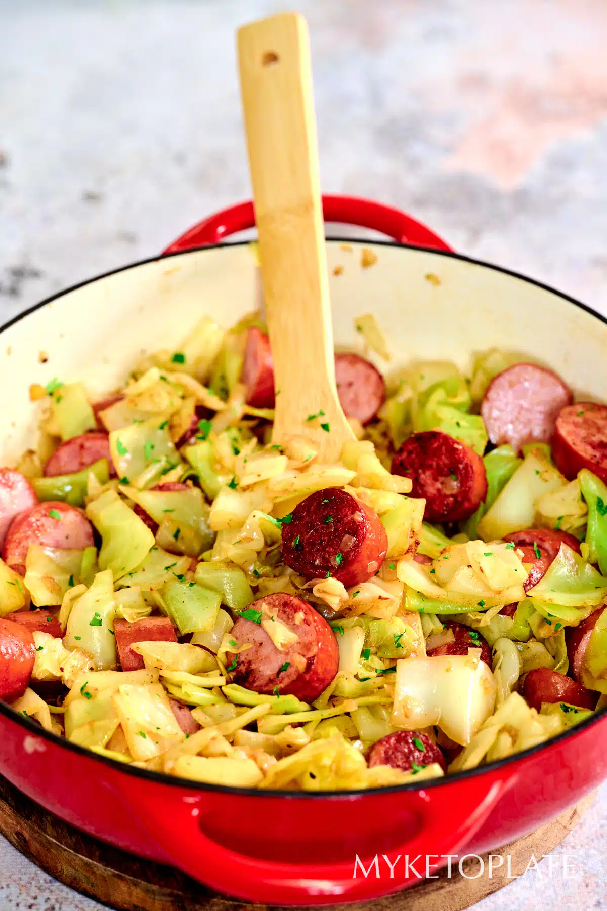 Cabbage and Sausage Skillet 1