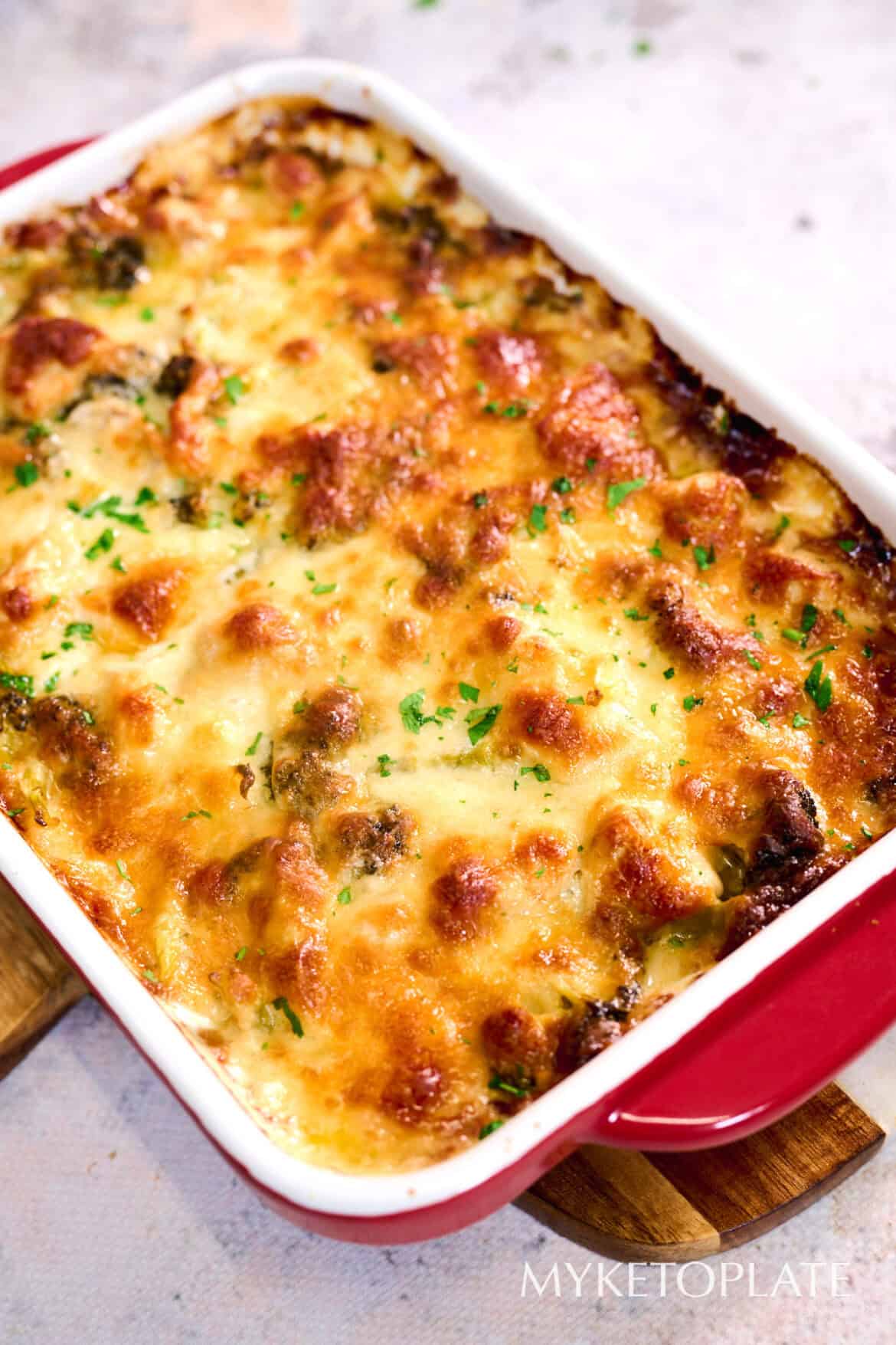 Chicken Alfredo Casserole MyKetoPlate