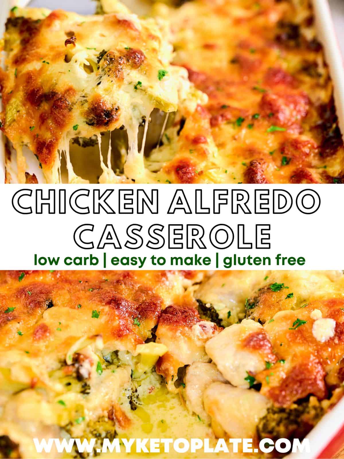 Chicken Alfredo Casserole - MyKetoPlate