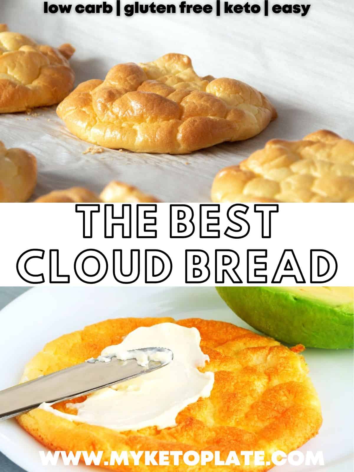 3Ingredient Keto Cloud Bread Recipe MyKetoPlate