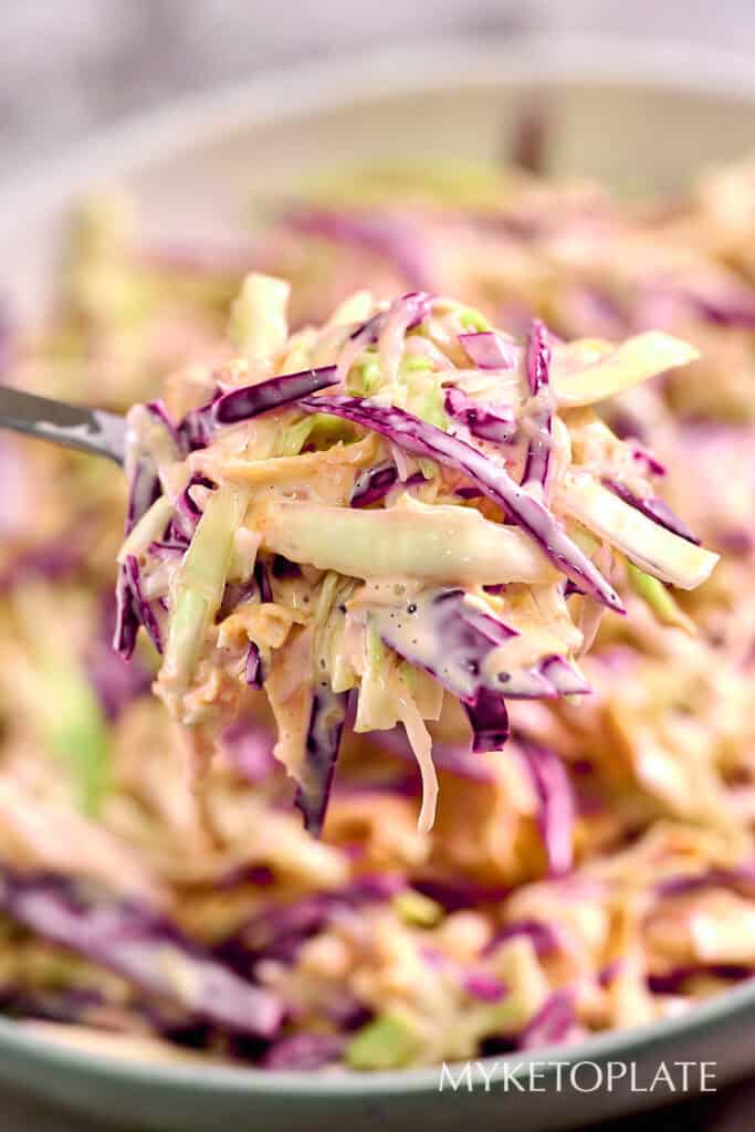 Tangy And Creamy Coleslaw Salad MyKetoPlate