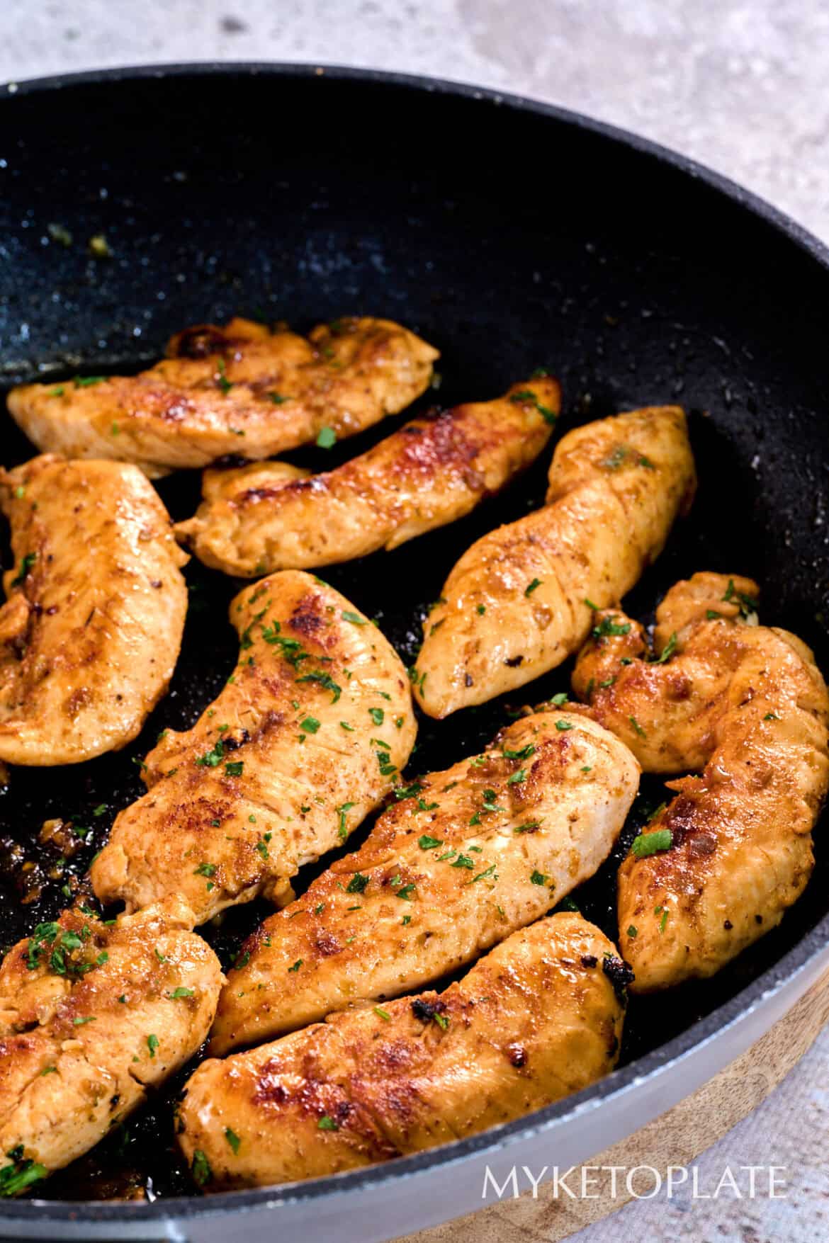 Garlic Butter Chicken Tenders MyKetoPlate