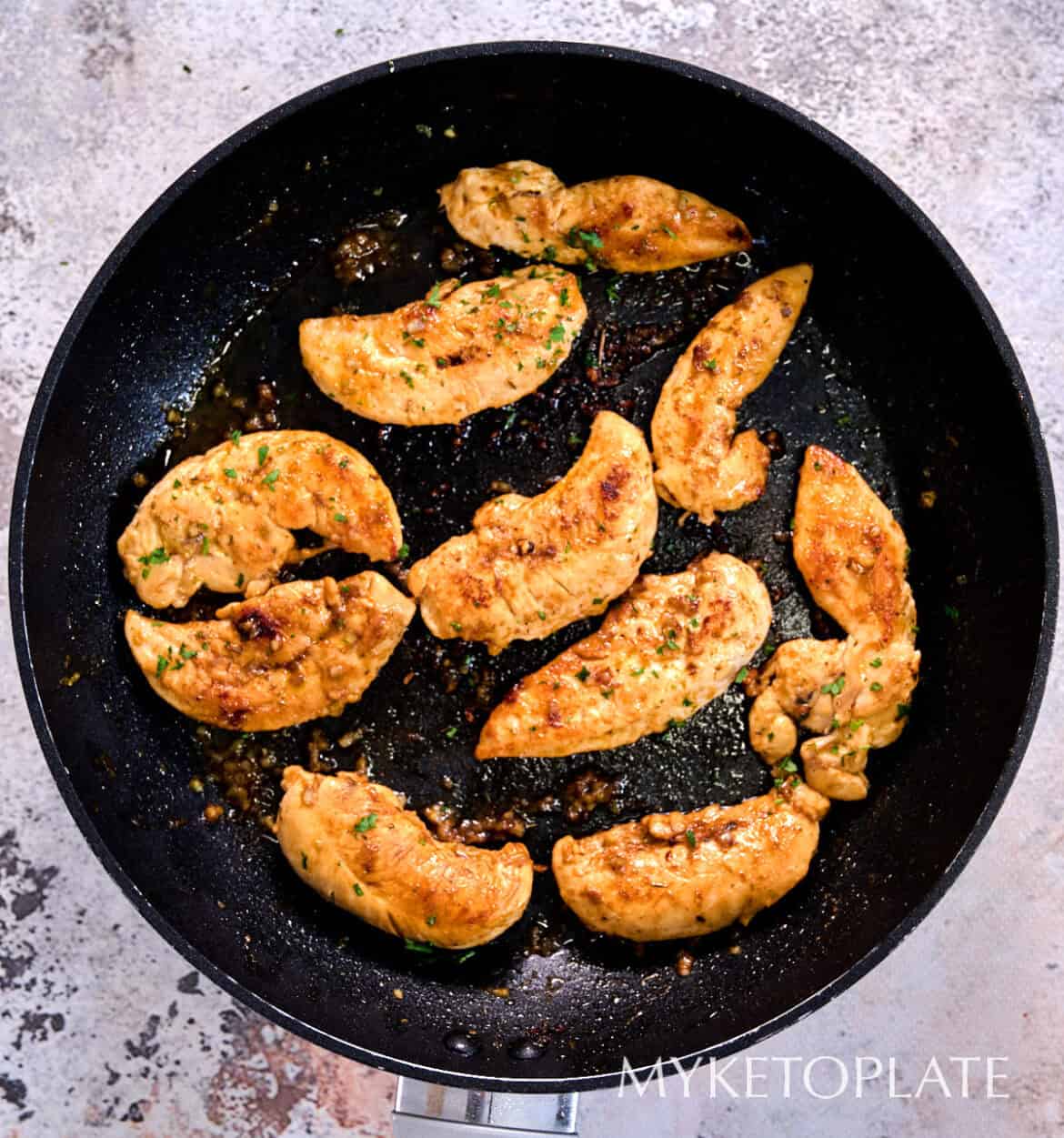 Garlic Butter Chicken Tenders MyKetoPlate