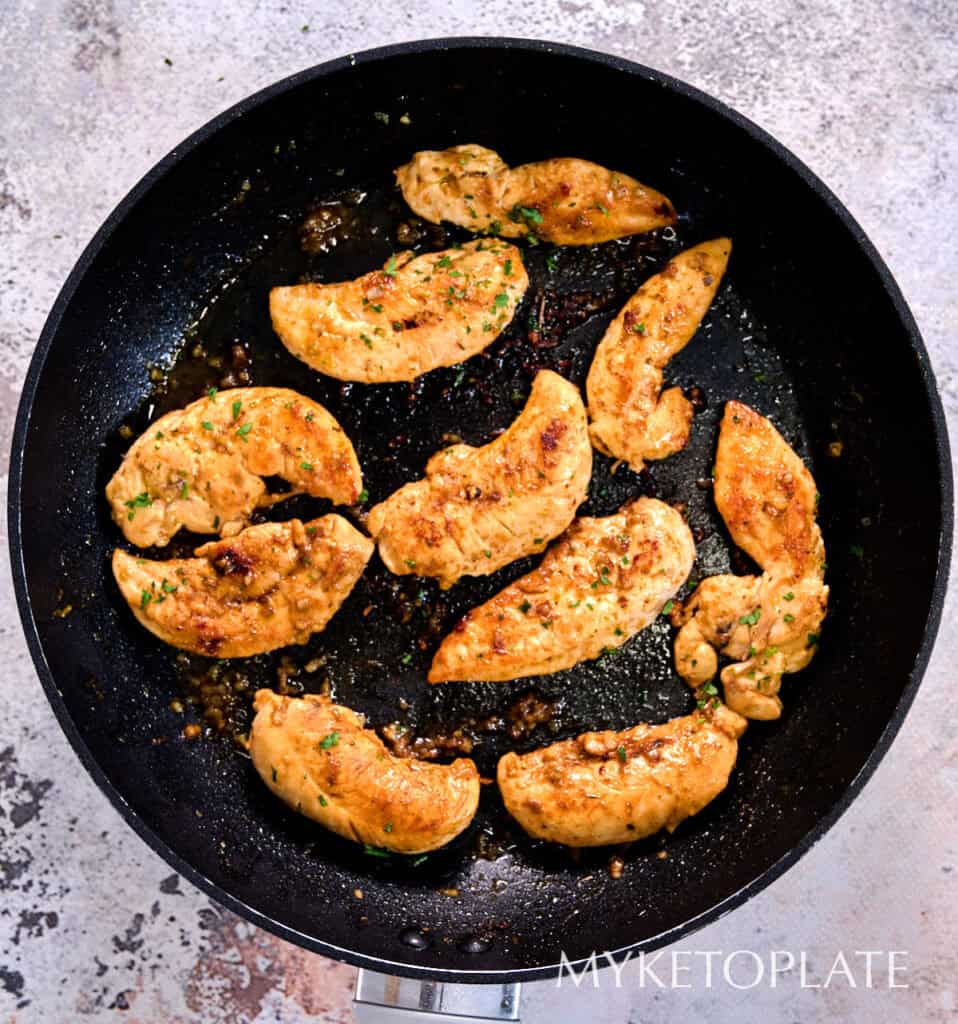 Garlic Butter Chicken Tenders MyKetoPlate