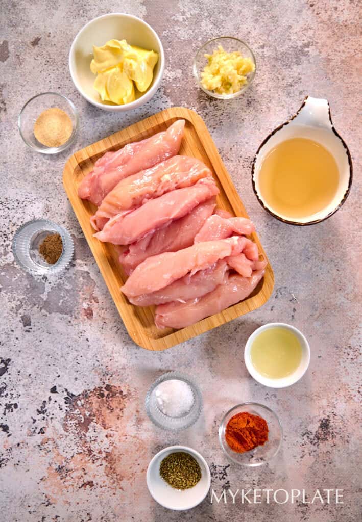 Garlic Butter Chicken Tenders MyKetoPlate