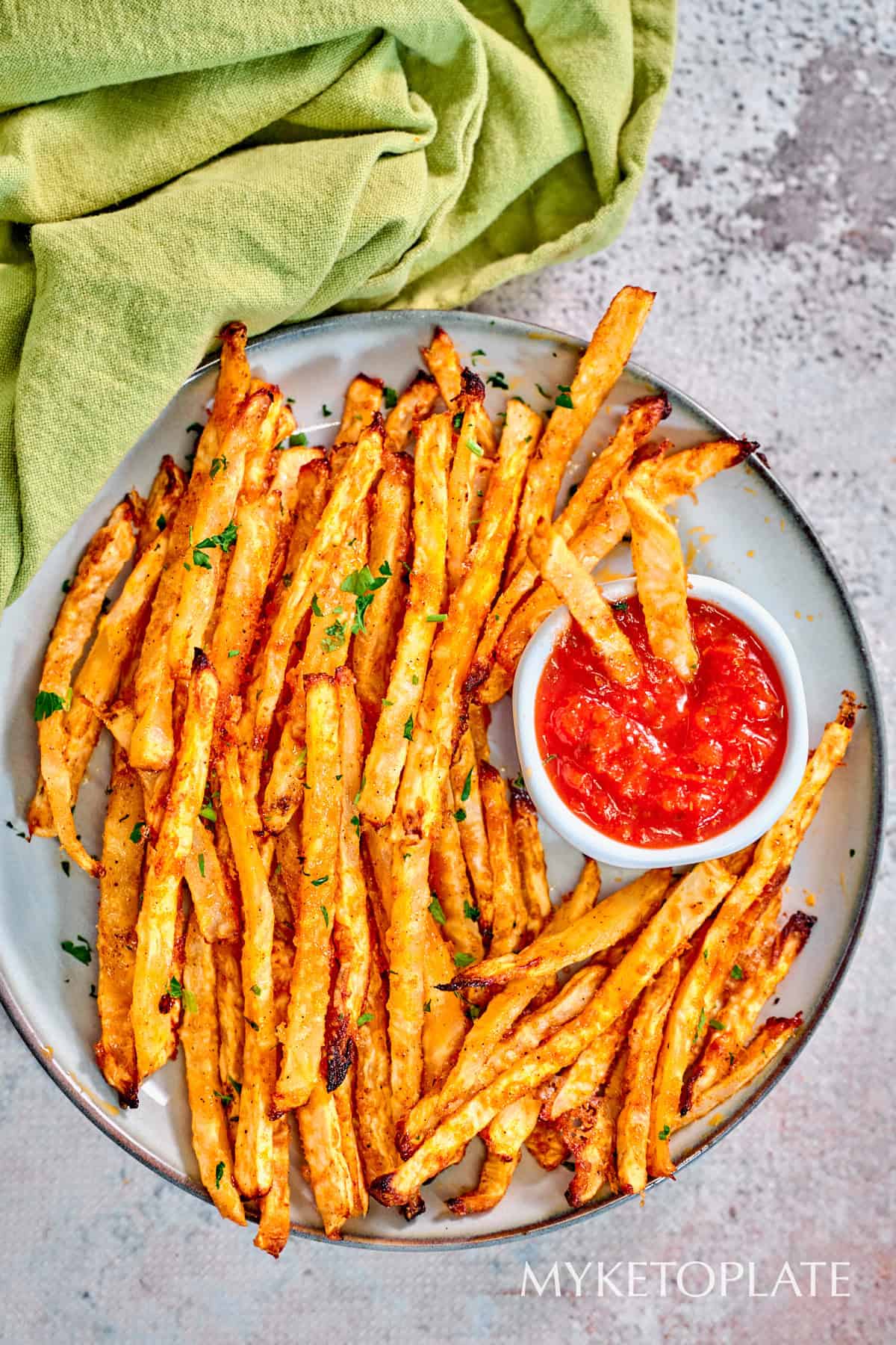 Crispy Jicama Fries (Healthy Fries) MyKetoPlate