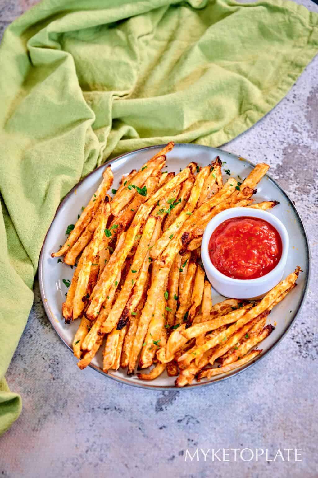 Crispy Jicama Fries (Healthy Fries) MyKetoPlate