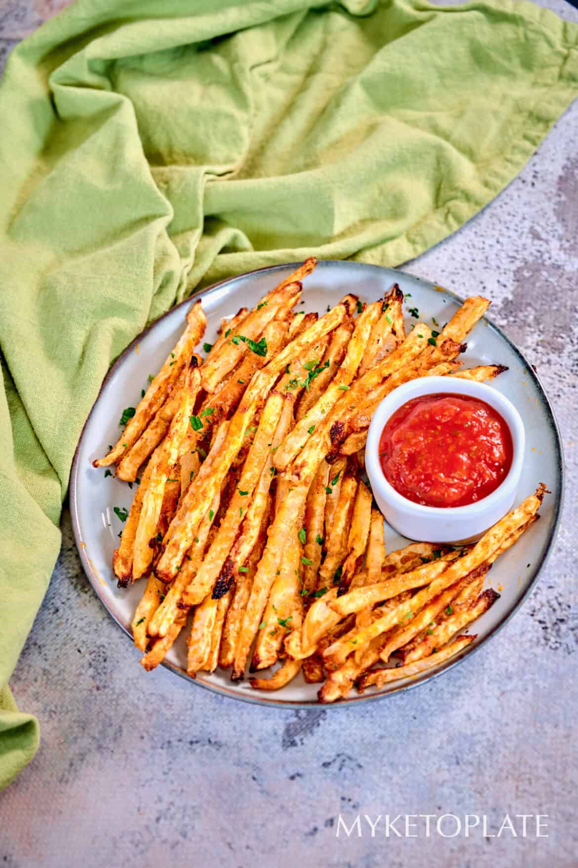 Crispy Jicama Fries (Healthy Fries) MyKetoPlate