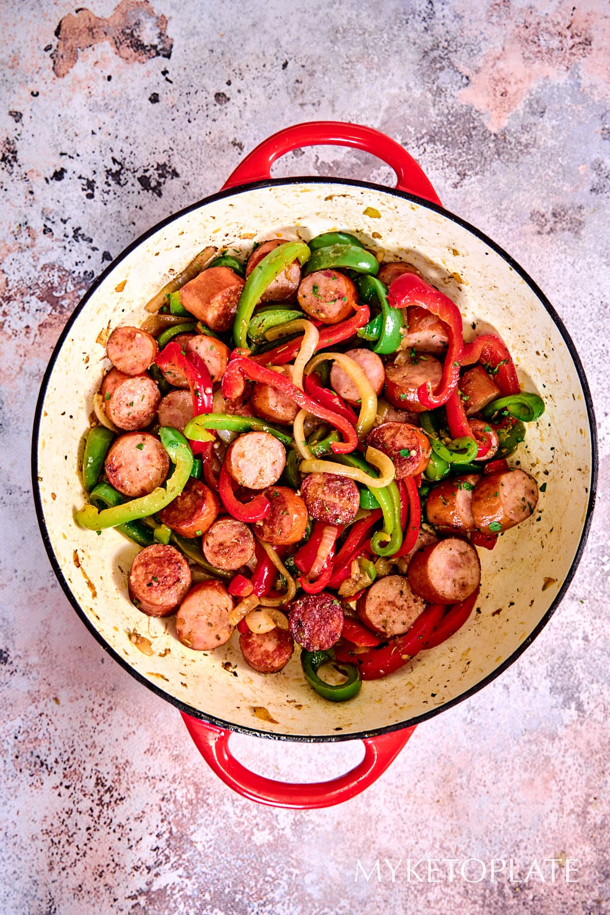 Smoked Sausage and Peppers Skillet