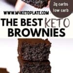 best keto brownies recipe pinterest image 1