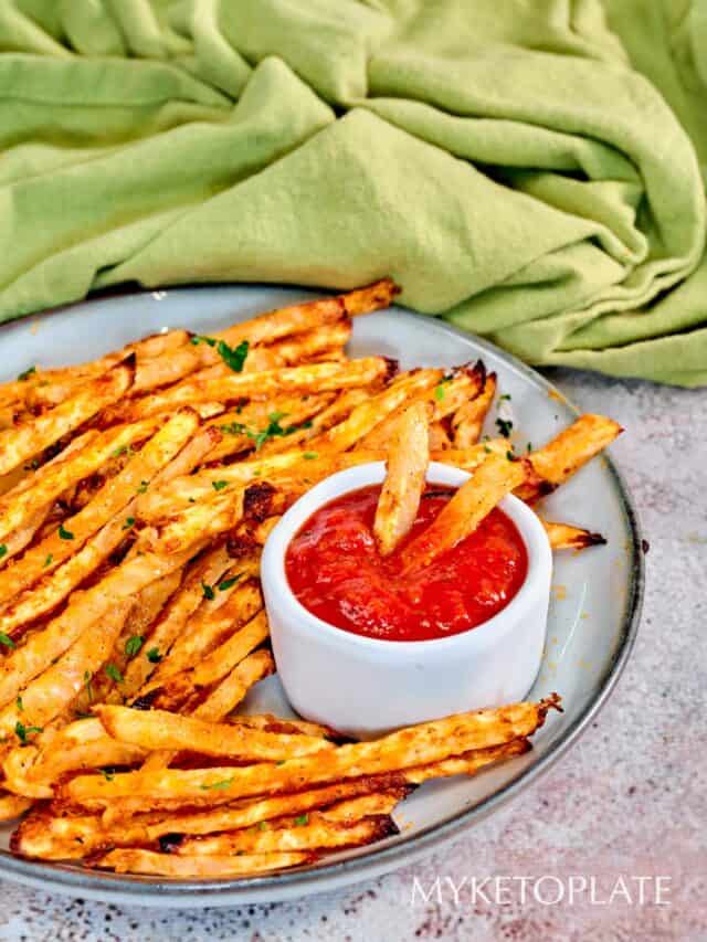 Crispy Jicama Fries MyKetoPlate