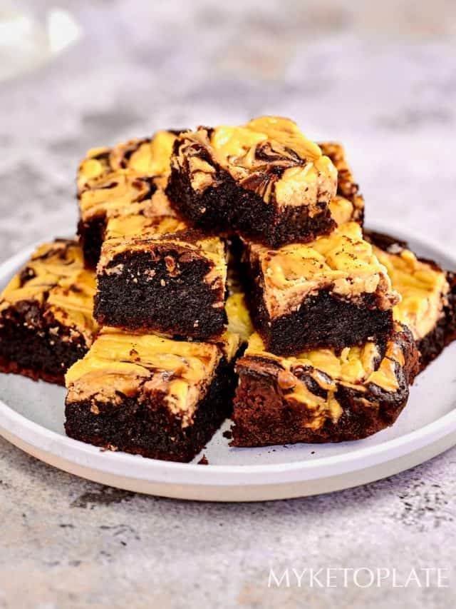Keto Cheesecake Brownies MyKetoPlate
