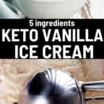 keto vanilla ice cream pinterest