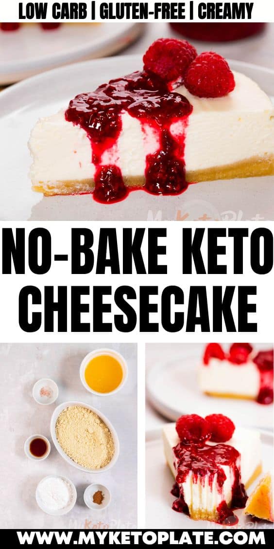 No-Bake Keto Cheesecake - MyKetoPlate