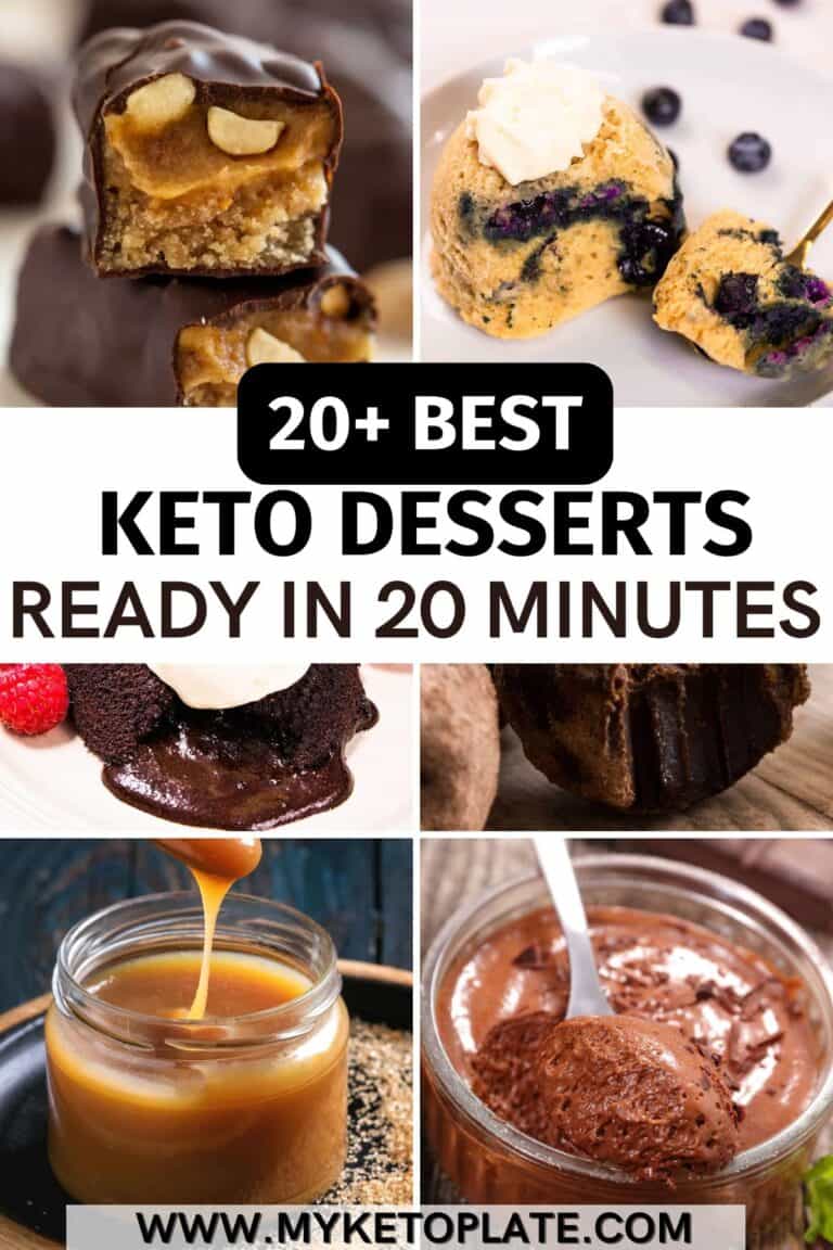 20+ Keto Desserts Ready In 20 Minutes (Or Less) - MyKetoPlate