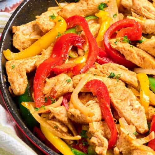 Chicken Fajitas in a Pan