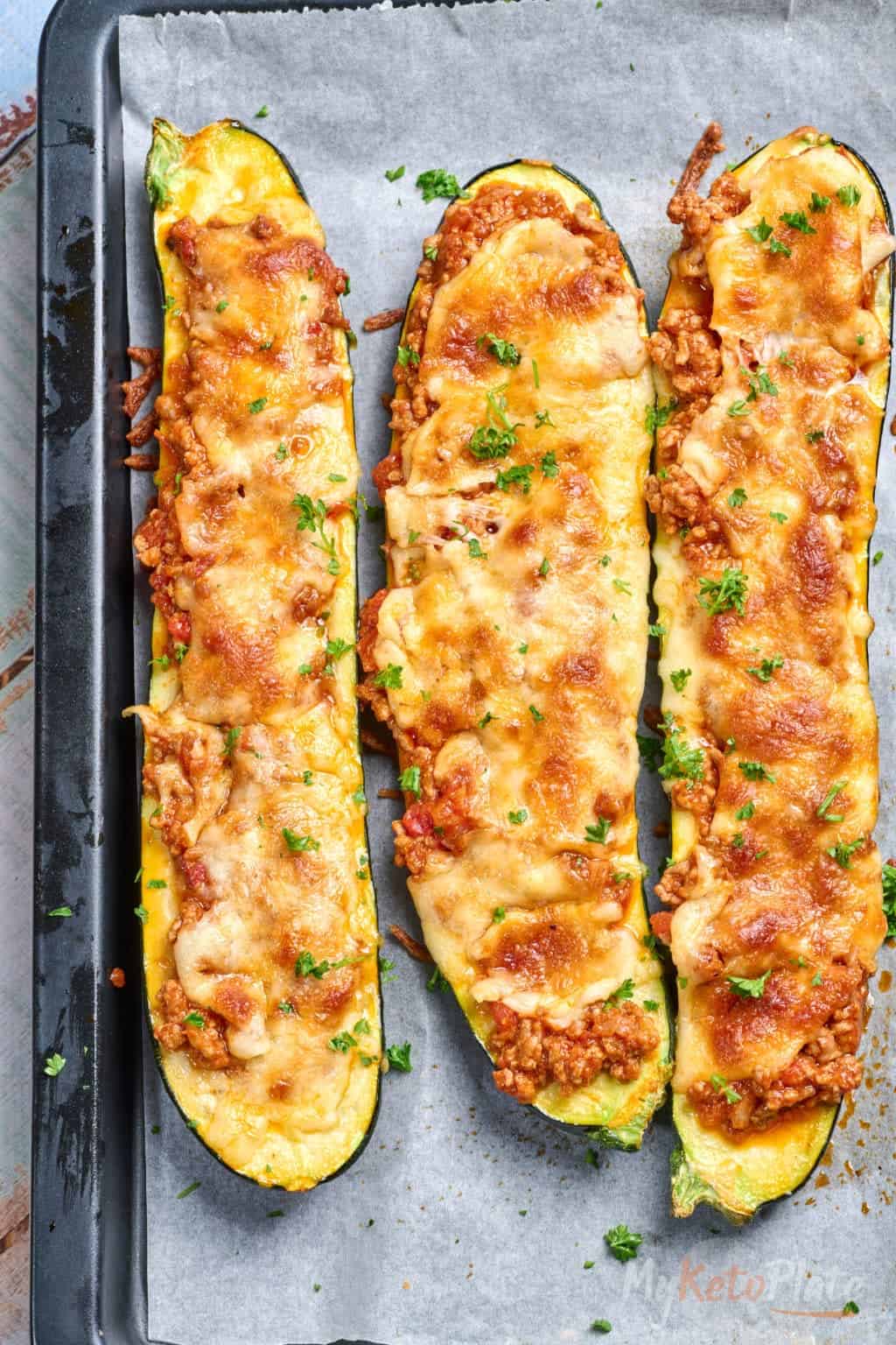 Ground Beef Zucchini Boats MyKetoPlate