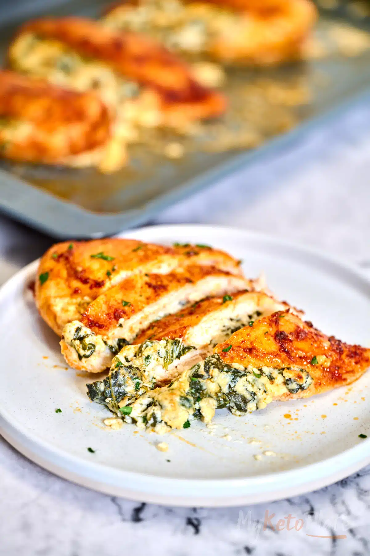 best stuffed chicken recipe with spinach myketoplate