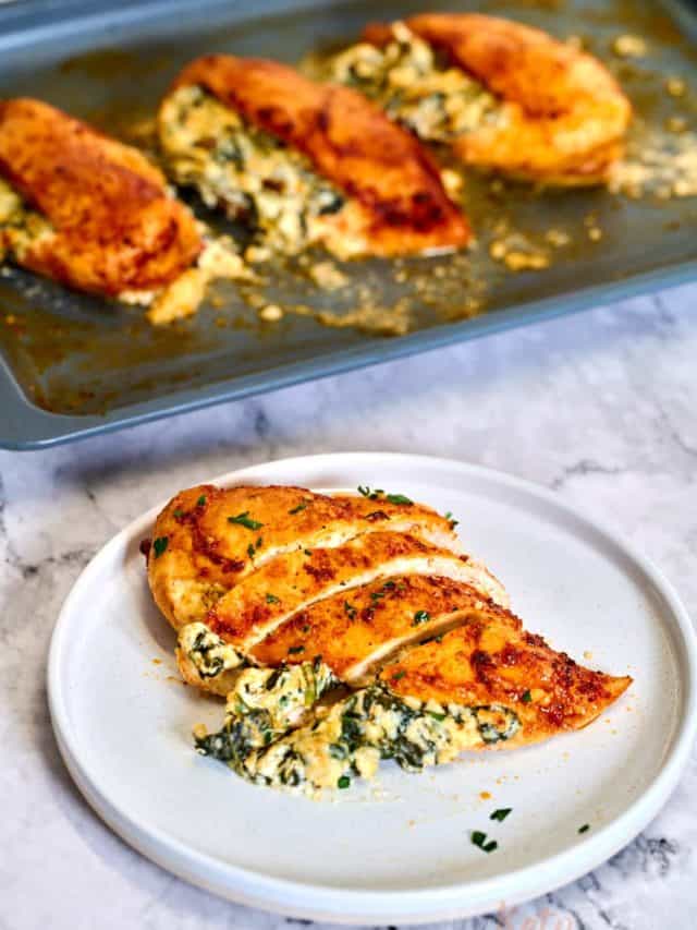 Spinach And Cheese Stuffed Chicken Breast - MyKetoPlate