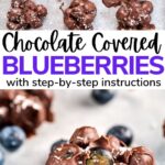 chocolate covered blueberries pinterest