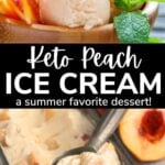 Creamy Keto Peach Ice Cream 6