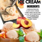 Creamy Keto Peach Ice Cream 5