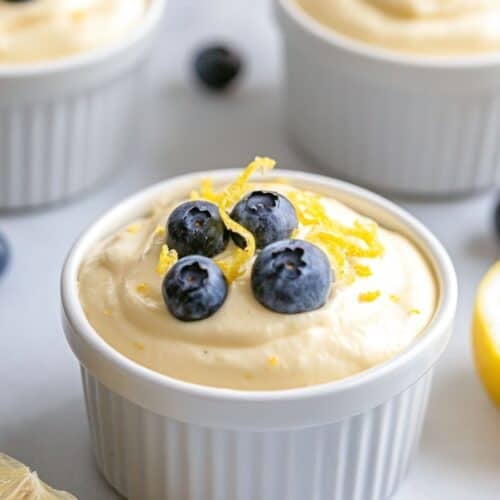 Creamy Lemon Mousse with Cottage Cheese – Sugar-Free & 20g Protein!