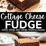 cottage cheese fudge pinterest image