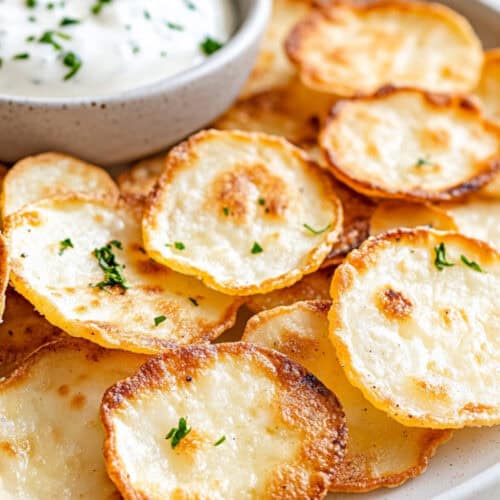 crispy cottage cheese chips