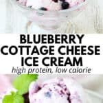 The BEST Blueberry Cottage Cheese Ice Cream 2