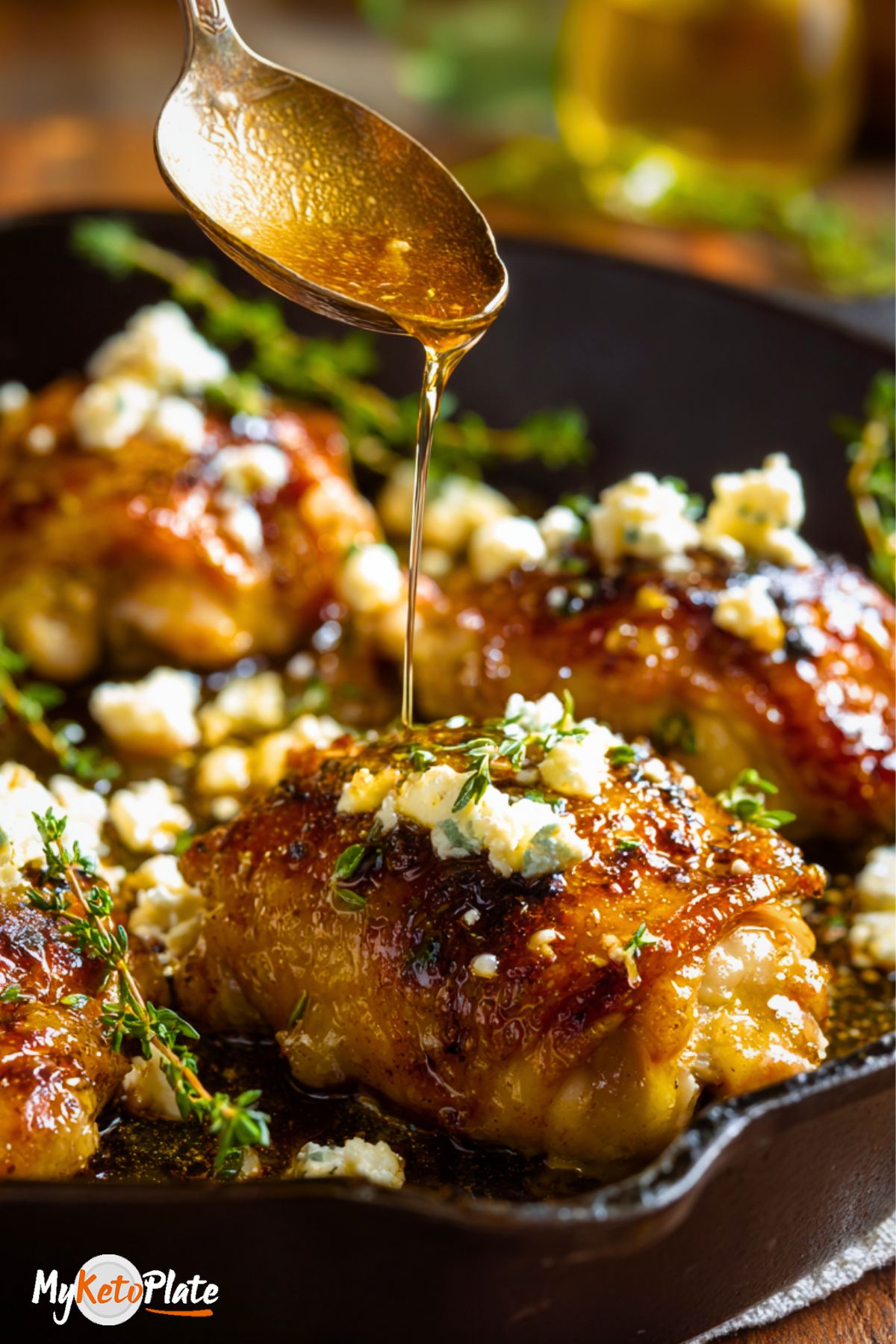 hot honey chicken feta drizzle