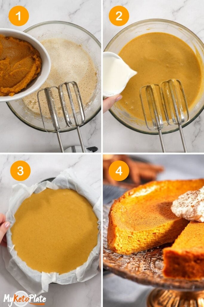how to make crustless pumpkin pie