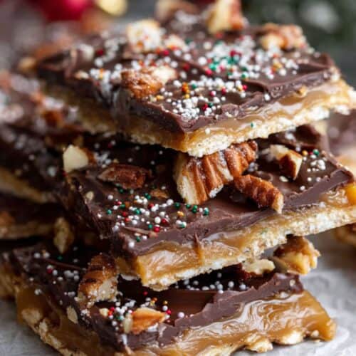 No-Bake Keto Christmas Crack 5 keto christmas crack pieces