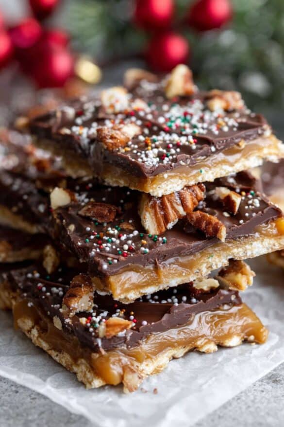 keto christmas crack pieces
