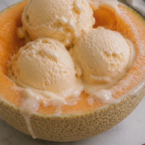viral 2 ingredient melon ice cream